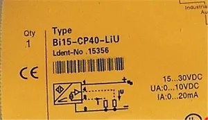 Sensor ag Turck BI15-CP40-LIU nuevo 1 pieza - Imagen 1 de 2