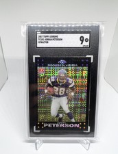 2007 Topps Chrome Adrian Peterson Xfractor SGC 9