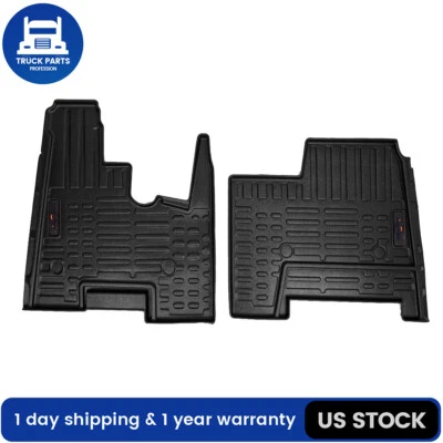 All Weather Deep Dish Floor Mats Black For 2002-2006 Kenworth T600 T800 W900 Foto 1 de 4