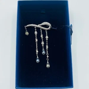 135 $ Neu Swarovski Kristall besetzt Rhodium Silber Brosche Anstecknadel 909958 - Bild 1 von 2