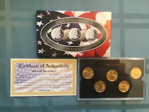 2004 CSN State Quarter Set Gold Edition - Picture 1 of 1