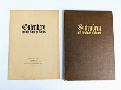 GUTENBERG and the BOOK OF BOOKS w/ ILLUMINATED PAGES & BIBLE PSALM Facsimiles Foto 1 de 4