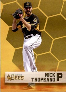 2019 Salt Lake Bees Choice 33 Nick Tropeano West Islip New York NY Baseball Card