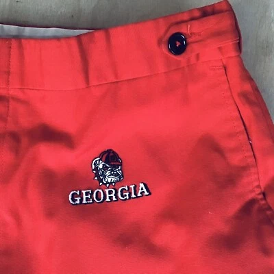 Vintage Georgia Bulldogs Mens Trousers Pants Red 38x30 Classic NCAA Football - Image 1 of 4