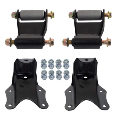 Kit de suspensión de soporte de grillete de resorte de hoja trasera para Ford F150 F250 F350 Bronco Foto 1 de 4