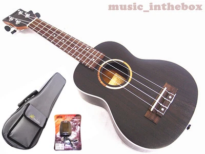 Great 21" Soprano Rosewood Ukulele(Ivory Inlaid) & Padding Bag/Extra Metro Tuner - Image 1 of 4