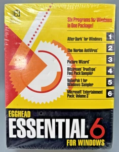 Egghead Essential 6 Windows After Dark Screen Savers + Others SEALED 3.5", 5" - Picture 1 of 10