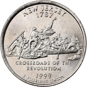 [#1501290] United States, Quarter, Quarter Dollar, 1999, U.S. Mint, NEW JER, SEY - Picture 1 of 2