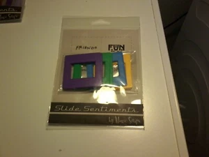MAGIC SCRAPS SLIDE SENTIMENTS EMBELLISHMENTS FOR SCRAPBOOKING NEU (B) - Bild 1 von 2