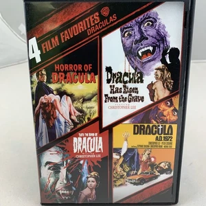 4 FILM FAVORITES DRACULA DVD Christopher Lee Hammer Vampire Horror Region 1 - Imagen 1 de 8