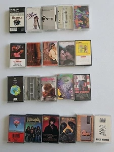 VTG 80s Rock Cassette Tape Lot x21 | Clapton, Yes, Bad Company, Scorpions TESTED - Picture 1 of 6