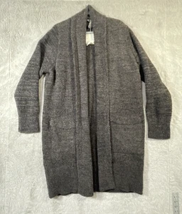 Barefoot Dreams Cali Cardigan Cozy Chic Black/Gray Soft Womens L Outdoor Lounge - Picture 1 of 8