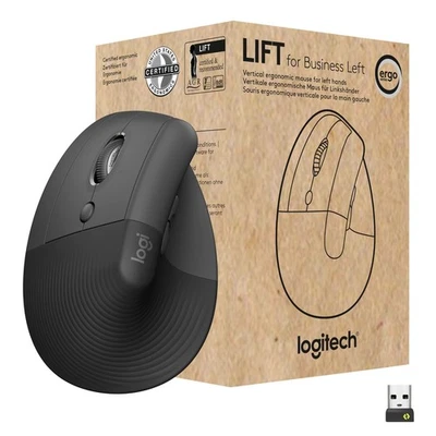Logitech Lift for Business Left, Vertical Ergonomic Mouse - Left-handed, Wireles - Image 1 of 4