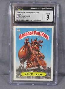 Alice Island 1986 Topps Garbage Pail Kids #113a Serie 3 CGC Grado 9 ¡Como nuevo! - Imagen 1 de 3