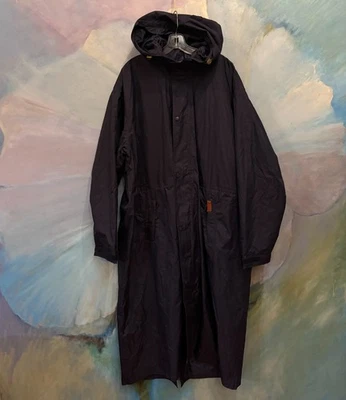 Outback Trading Pak-A-Roo Duster Coat 3XL Navy Waterproof Hooded Jacket - Image 1 of 4