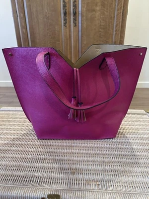 Neiman Marcus Nuevo Bolso de Mano/Cartera Fucsia Cuero Sintético Foto 1 de 4