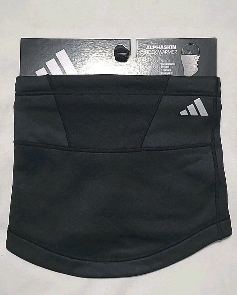 Unisex Onesize Black Adidas Cold Ready Alphaskin 2 Neck Warmer 982619-A - Image 1 of 4