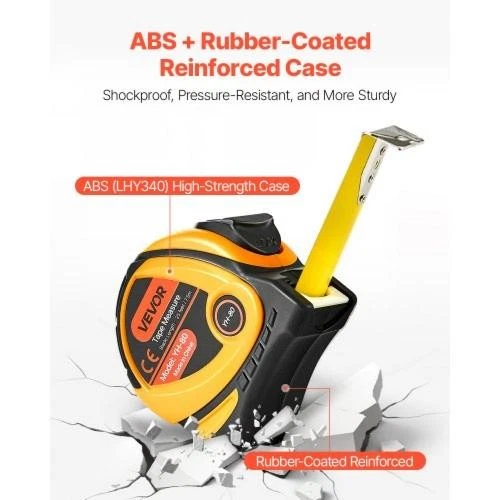 Tape Measure 25 ft Length Measuring Tape with Retractable Imperial and Metric - Image 1 of 4