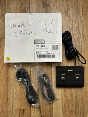 Pedal de guitarra Marshall Amplification 90012 interruptor de pie de 2 vías caja abierta sin probar Foto 1 de 4
