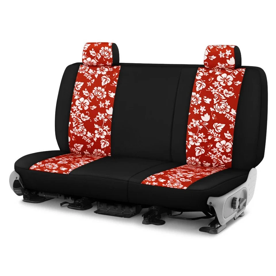 For Mazda B3000 94-97 Hawaiian 1st Row Red w Black Custom Seat Covers - Изображение 1 из 1