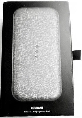 Courant CARRY Wireless Charging Power Bank – 8000mAh Leather – New in Box - Image 1 of 3
