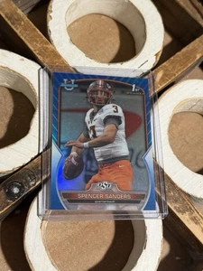 2022 Bowman Chrome University rifrattore blu #81 Spencer Sanders/199 - Foto 1 di 2