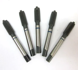 5 NEUE Accupro 7/16" UNF X 20 (H5/H3) blau Band Gewindebohrer 9,8 mm 3-Flöte - Bild 1 von 4