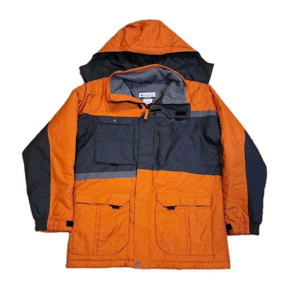 Naranja COLUMBIA Omni-Shade Puffer Chaqueta de Esquí Capucha Extraíble Juvenil Talla 14-16 NUEVO Foto 1 de 4
