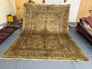 8x11 Vintage Türkischer Handgeknüpfter Weichflor Teppich, Großer Orientteppich Selten Vorleger - Bild 1 von 10