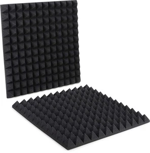 2 inch Studiofoam Pyramids 2x2 foot Acoustic Panel 2-pack - Charcoal - Picture 1 of 1