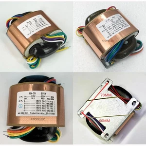 115V/230V 50W R-Core Shielded Transformer for Audio Amplifier DAC - Selectable - Picture 1 of 4