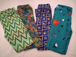 4 LuLaRoe Girls Leggings NWOT Size L/XL Free Shipping Lot A7 - Picture 1 of 7