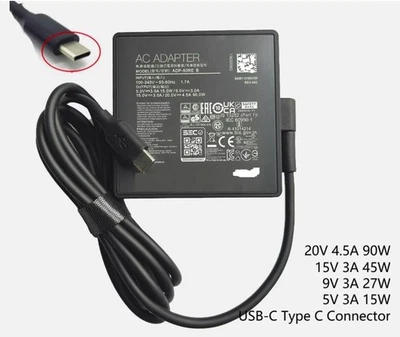 90W USB-C Adapter for ASUS Zenbook 14X UX3407RA Q410V Q420V A21-090P2A ADP-90RB - Image 1 of 4