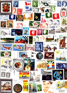 Lote de sellos postales canadienses vintage MNH COMO NUEVOS SIN USAR GOMA CANADÁ A44B - Imagen 1 de 1