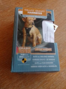 Kurgo Tru-Fit Smart Black Crash Tested 75 lb Auto and Walking Harness Small 10-2 - Picture 1 of 11