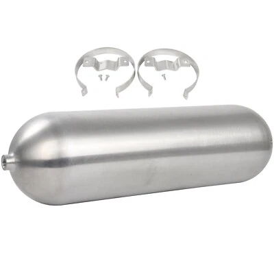 Suspensión neumática tanque de aire cepillado de 24" de aluminio hilado sin costuras de 3 galones y 5 puertos Foto 1 de 4