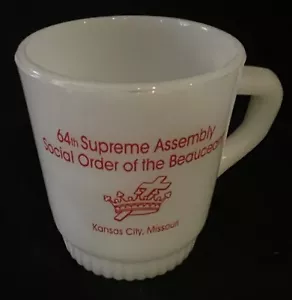 Vtg Anchor Hocking 64th Supreme Assembly Social Order of the Beauceant Mug MO - Picture 1 of 5
