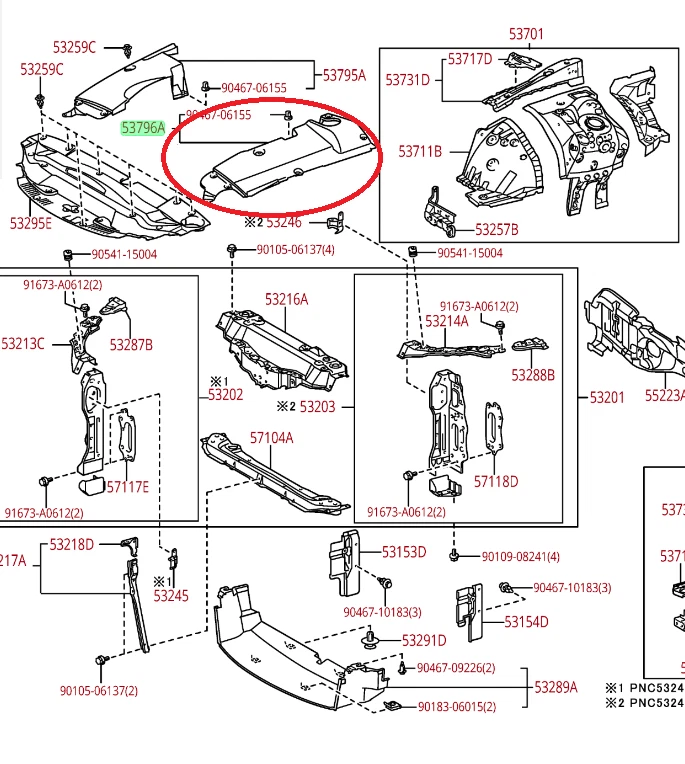 LEXUS OEM FACTORY DRIVERS SIDE ENGINE COMPARTMENT COVER 2006-2013 IS250 Foto 1 de 1