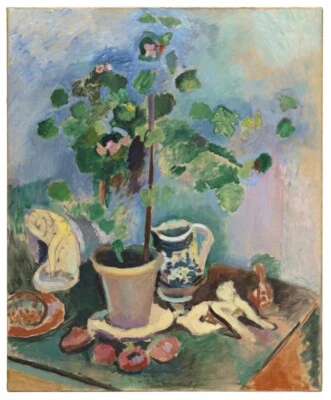 Geraniums – Henri Matisse 1906 Fauvist Still Life Art Print for Home Wall Decor - Image 1 of 2