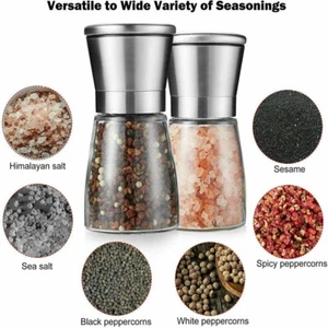 Adjustable Gadgets Salt Mill Kitchen Tool Pepper Grinder Spice Herb Grinder - Picture 1 of 11