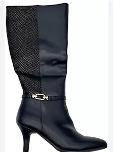 Karen Scott Freylyn Buckled Dress Boots Black - Picture 1 of 7
