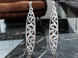 Pendientes bohemios vintage colgantes de plata joyería de moda boho 2" - Imagen 1 de 3