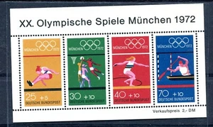 GERMANY (S058) 1972 souv. sheet OLYMPICS GAMES MINICH - mnh - Picture 1 of 2