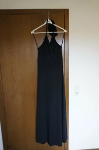 Kleid schwarz neckholder H&M ungetragen Gr. 38 bodenlang - Bild 1 von 5