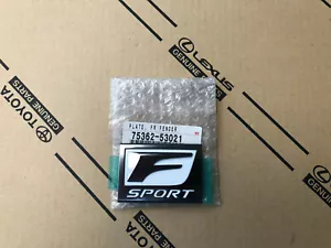 Lexus IS Bj. ab 2010 F-Sport Kotflügel Emblem Logo Schriftzug links Front Fender - Bild 1 von 5