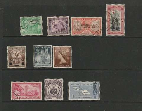 STAMPS SAMOA [WESTERN] SELECTION 1944=58 FINE USED Cover