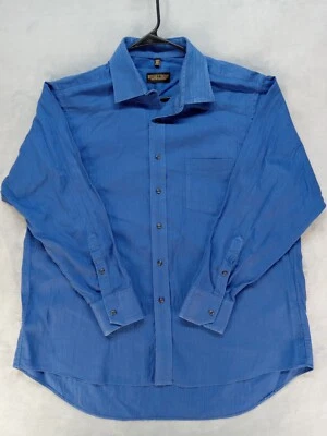 Camisa de vestir Donald J. Trump Signature Collection azul profundo para hombre 17,5 34/35  Foto 1 de 4