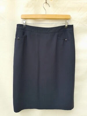 Falda Burberry vintage para mujer 34 pulgadas de ancho azul marino 2 bolsillos forrada hecha en España Foto 1 de 4