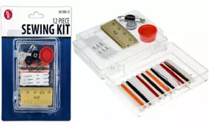 New 12pcs Sewing Kit in Plastic Storage Box * US FREE SHIPPING * - Picture 1 of 3
