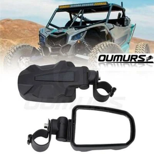 Rear View Mirror Set UTV ATV Side Mirrors 1.75" Clamp Roll Cage For Polaris RZR - Bild 1 von 12